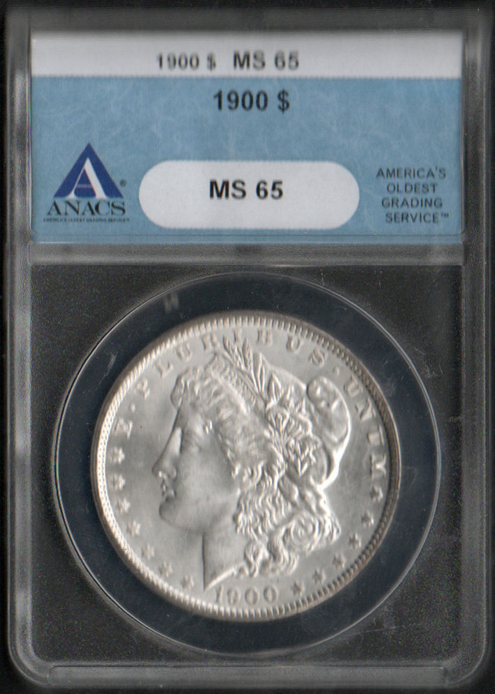 MALACK 1900 Morgan Dollar ANACS MS 65 coin138 | eBay